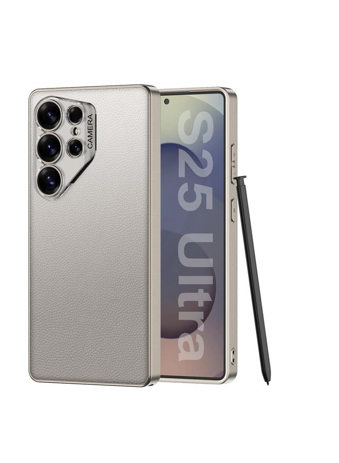 The Bros Case For Samsung Galaxy S25 Ultra 5G Ruijie Leather Ultra-thin Phone Case, Not Included Pen