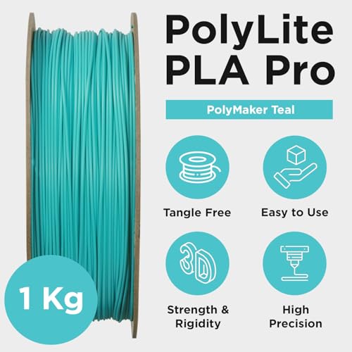 polymaker خيوط بوليمكر PLA PRO 1.75 مم 1 كجم، قوية وعالية الصلابة، خيوط بوليمكر تيل للطباعة ثلاثية الأبعاد، خيوط بوليلايت PLA PRO لطابعة ثلاثية الأبعاد 1.75 مم، الطباعة مع معظم الطابعات ثلاثية الأبعاد - Image 5
