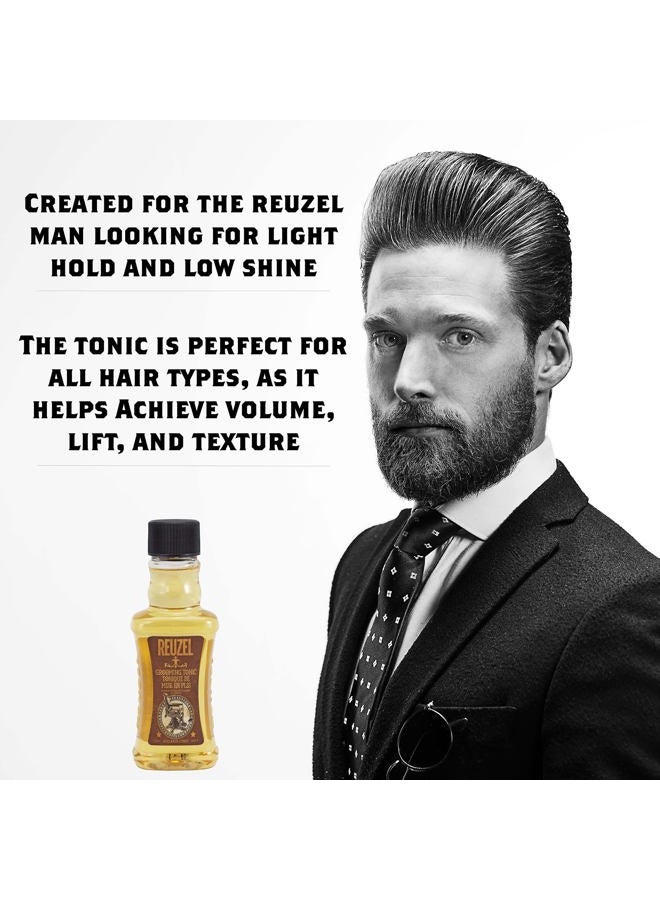 Reuzel Grooming Tonic, Hair Oil Treatment For Men, 3.38 oz - Image 2