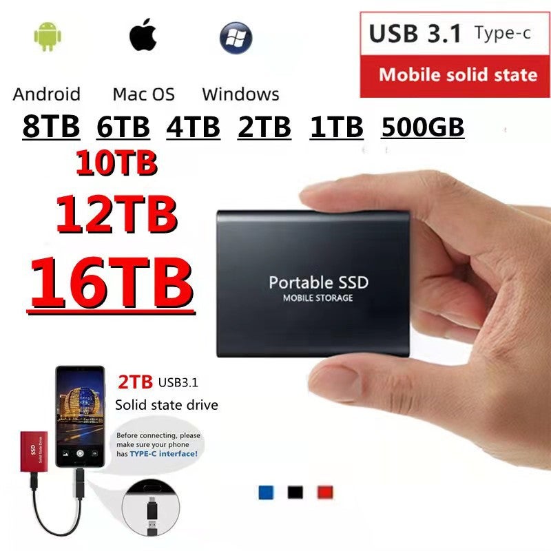 Portable External SSD Solid State Drive - Image 1