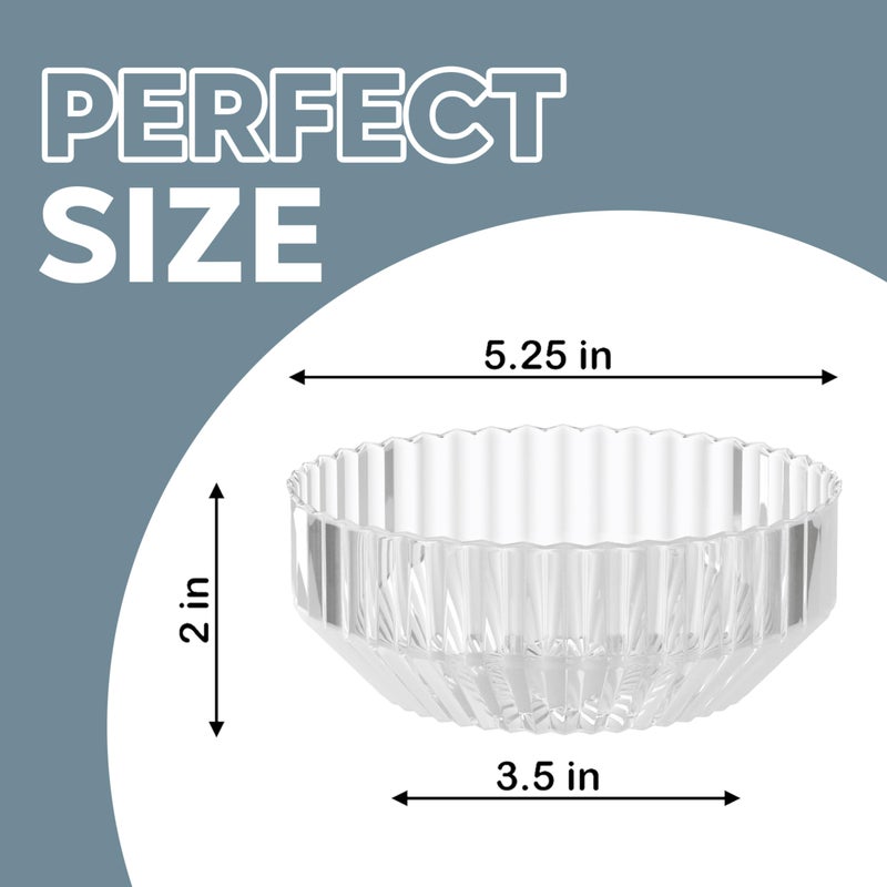 Exquisite Clear Plastic Bowls Disposable - 16 Oz - 20 Count - Disposable Soup Bowls - Great for Weddings Parties And Formal Occasions - Image 3
