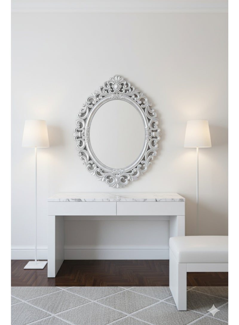 Generic420apple An elegant mirror with a luxurious frame adds a touch of sophistication to any space. 72 x 57 cm - Image 1