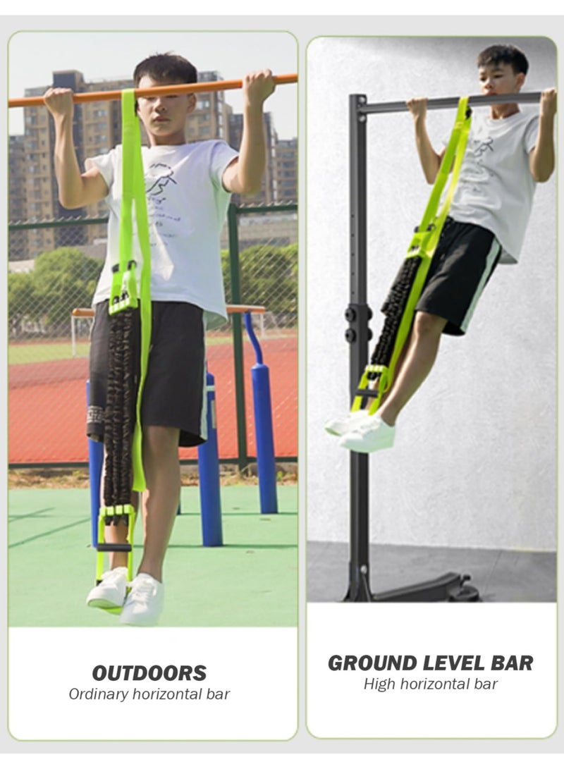 Excefore Pull Up Assistance Bands, Elastic Adjustable Strength Training Resistance Band, Anti-Slip Heavy Duty Chin Up Exercise Pull Up Assist Bands, Green - Image 3