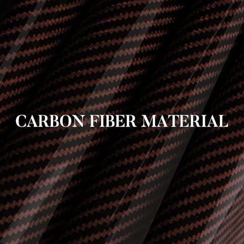 Aotoyou Carbon Fiber Steering Wheel Cover Snap on Car Steering Wheel Cover Set Accessories 3pcs Wrap Grip Non Slip Protector Universal Glossy Brown - Image 3