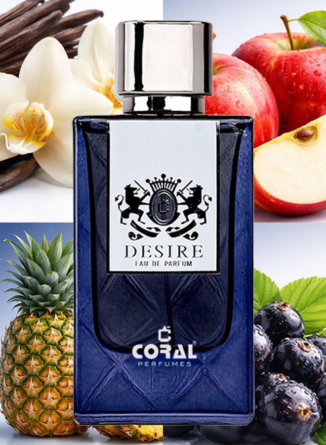 كورال ديزاير أو دو بارفان للرجال – 85 مل | عطر رجالي طويل الثبات | رائحة ذكورية جذابة - Image 5