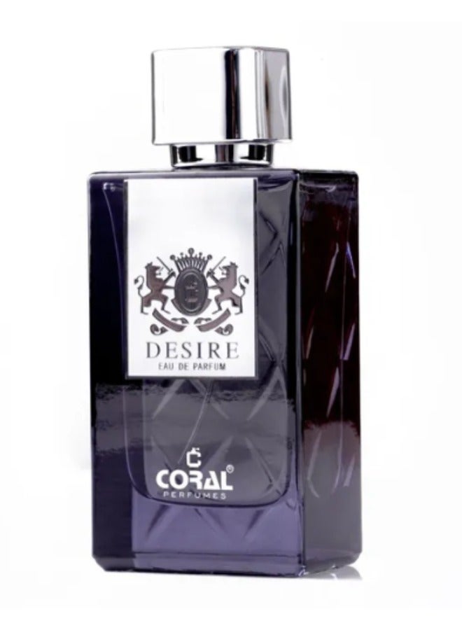 Coral DESIRE Eau De Parfum for Men - 85ml - Image 4