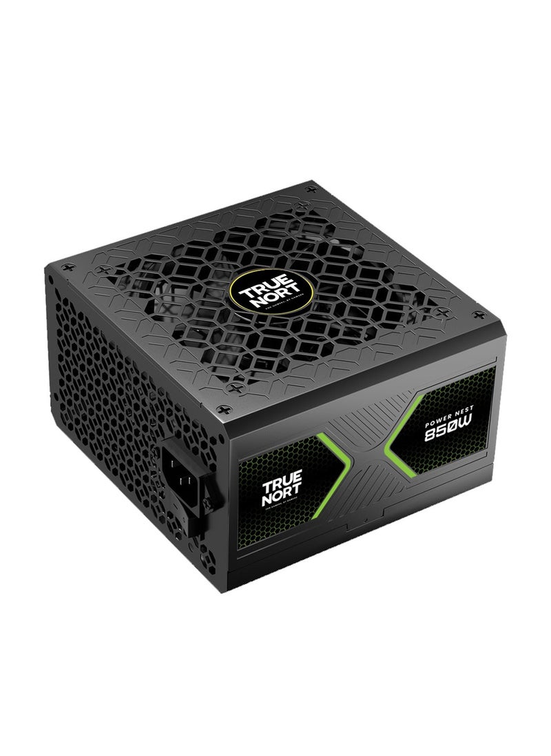 Truenort TrueNort 850W 80 Plus Gold Certified Full Modular ATX 3.1, PCIe 5.1 12V Japanese Capacition Power Supply Reliable, Efficient, and Silent Performance Gaming Power Supply  - Image 2