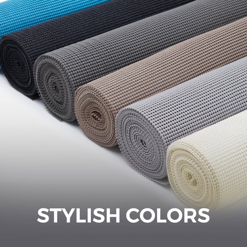 HOME GENIE Shelf Drawer and Cabinet Liner, Durable with Strong Grip, 12 in x 20 FT, Non Adhesive Liners Protect Kitchen Cabinets and Cupboard, Pantry, Bathroom Drawers and Shelves, Desks, Soft Gray - Image 5