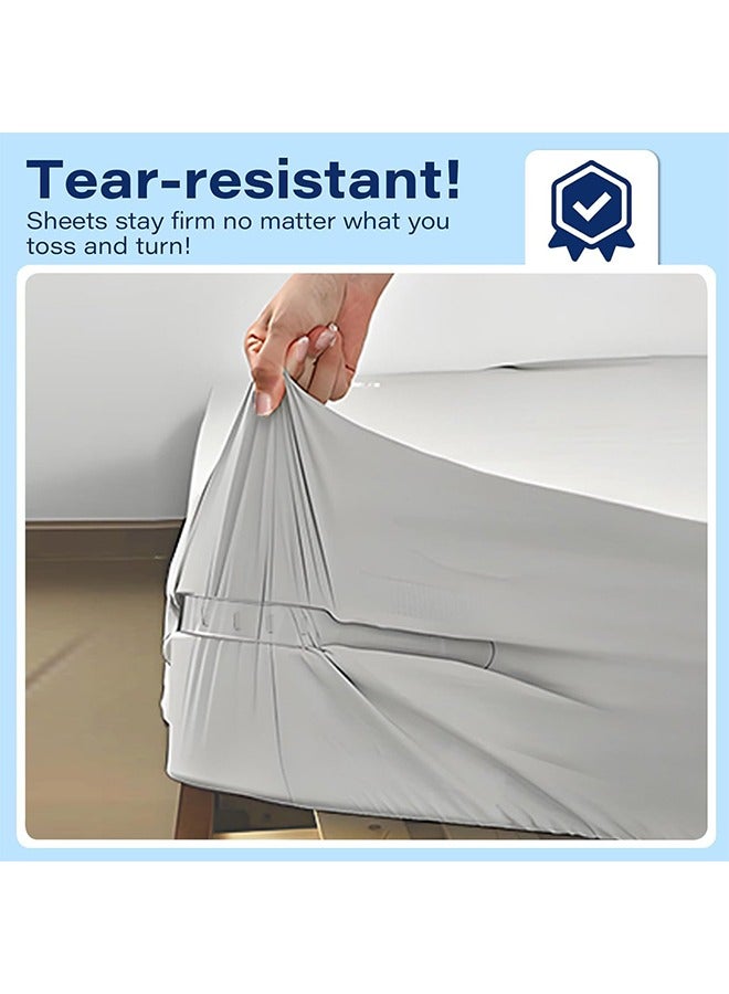 MVAQKLM  4 Pieces Bed Sheet Holder Set with Lock, Heavy Duty Non-Slip Bed Sheet Clips Fasteners,Bed Sheet Holders Fixing Corner Tightener Clips for All Size Mattress, Blankets, Bedding - Image 5