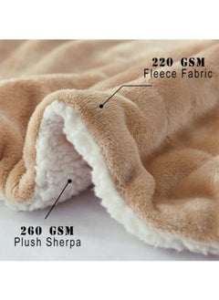 Brandonn New Born Baby Blankets All Season Fluffy 2 Layered Ac Wrapping Sheet Flannel And Sherpa Blanket For Baby Boys And Baby Girls, Toddlers 130 Cm X 105 Cm, (3-24 Months) (Lightweight)  - Image 3