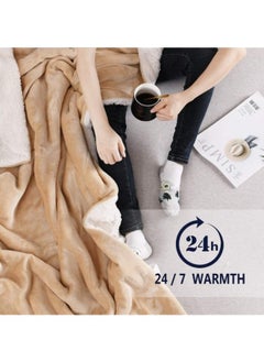 Brandonn New Born Baby Blankets All Season Fluffy 2 Layered Ac Wrapping Sheet Flannel And Sherpa Blanket For Baby Boys And Baby Girls, Toddlers 130 Cm X 105 Cm, (3-24 Months) (Lightweight)  - Image 2