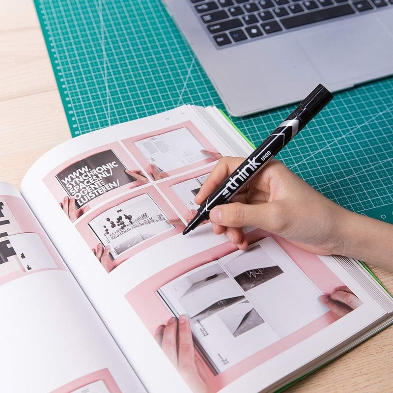 Deli Think Tip Low Bullet 1.5Mm Permanent Marker Black - Image 1