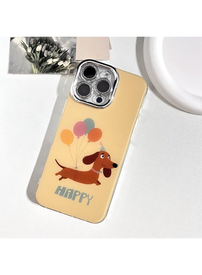 NIBEMINENT Cute Balloon Puppy Protective TPU Case Cover For iPhone 15 Pro Max Clear - Image 1
