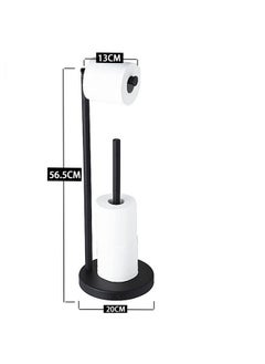 Aissiora Toilet paper towel holder Floor-standing roll holder Toilet paper holder Stainless steel Can be folded No need to drill holes Used for bathrooms  - Image 2