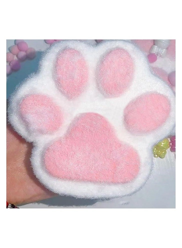 Taba Squishy Paw,Handmade Squishy Paw,Large Size Fufu Squishy Big Paw,for Anxiety&Relaxation,Cat Paw Squishy Fidget Toys,Desk Accessory for Adults,Birthday Gifts for Boys and Girls(Pink)