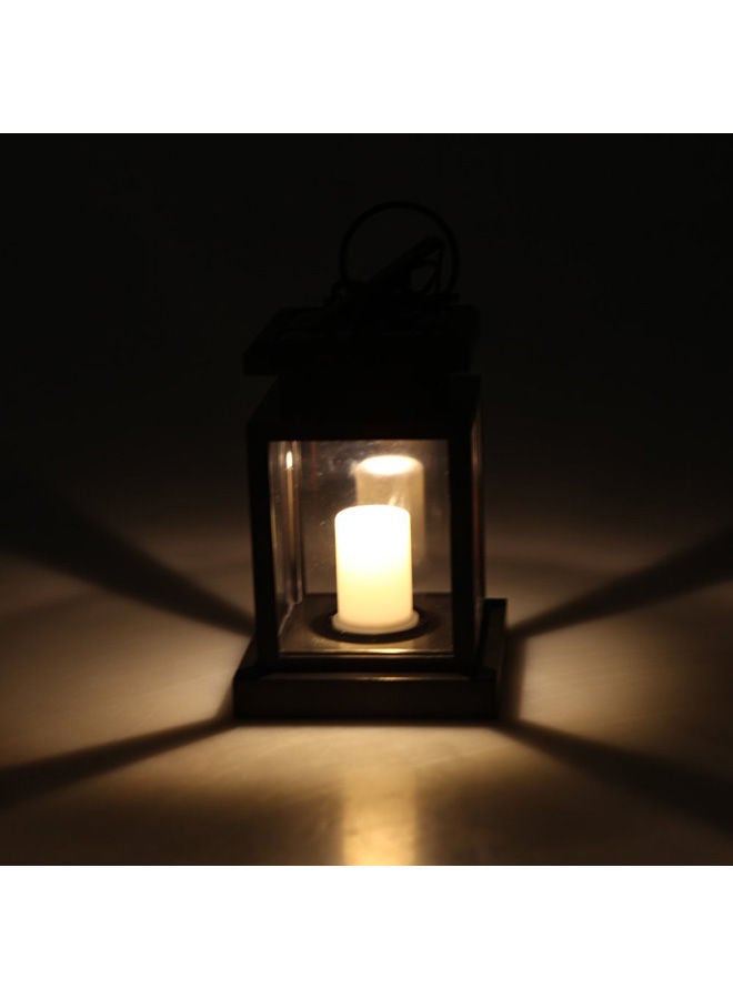 NIBEMINENT Solar-Powered Light With Warm White LED Polycrystalline Solar Panel Black 8.8x8.8x12.5centimeter - Image 3