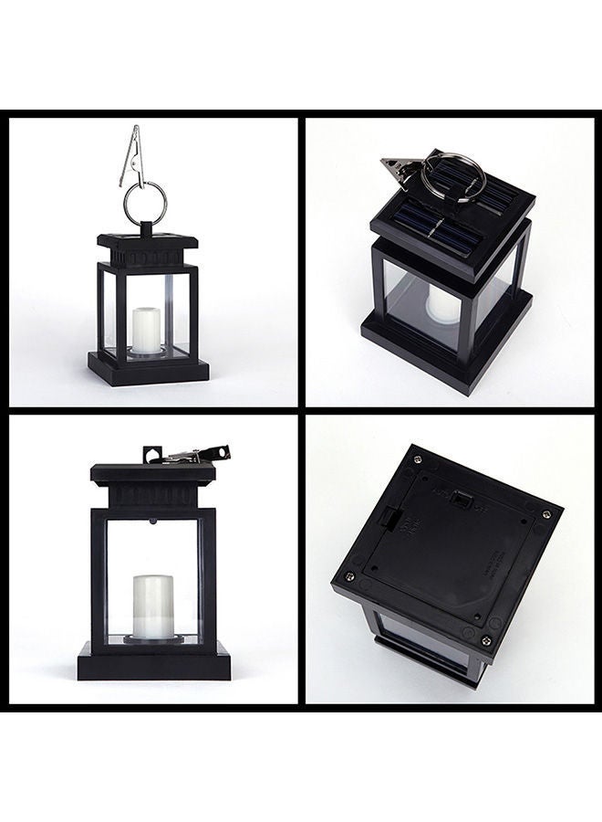 NIBEMINENT Solar-Powered Light With Warm White LED Polycrystalline Solar Panel Black 8.8x8.8x12.5centimeter - Image 2