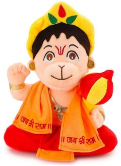 Webby Webby Plush Hanuman Soft Toys for Kids | Decoration Items for Home Décor, Car Dashboard, and Office Table | God Statue for Festival | Diwali | Birthday Gift for Kids, Family and Friends  - Image 1