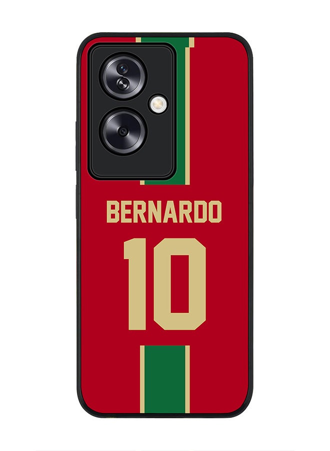 Stylizedd Rugged Black Edge Case for OnePlus Nord N30 SE, Slim fit Flexible Case Cover - Football Team - Portugal, Player Name - Bernardo - Image 1