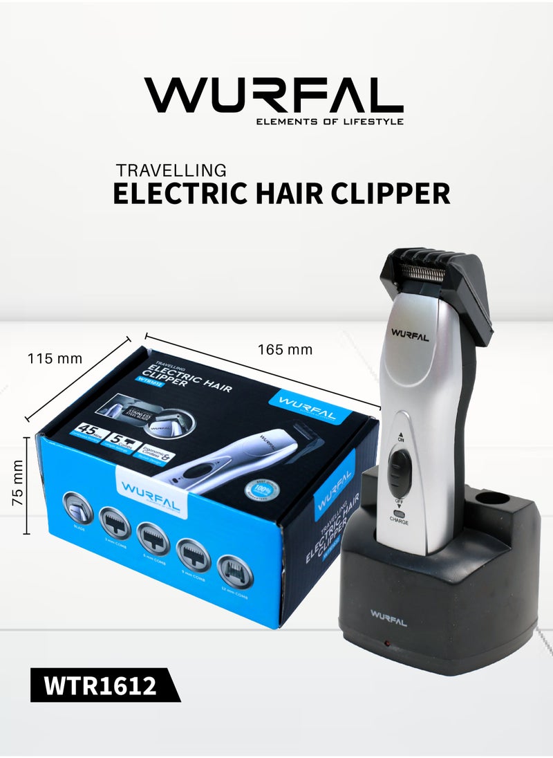 Wurfal Electric Hair Trimmer With 5 Combs Setting, Rechargeable Cordless Hair Clipper  - Image 5