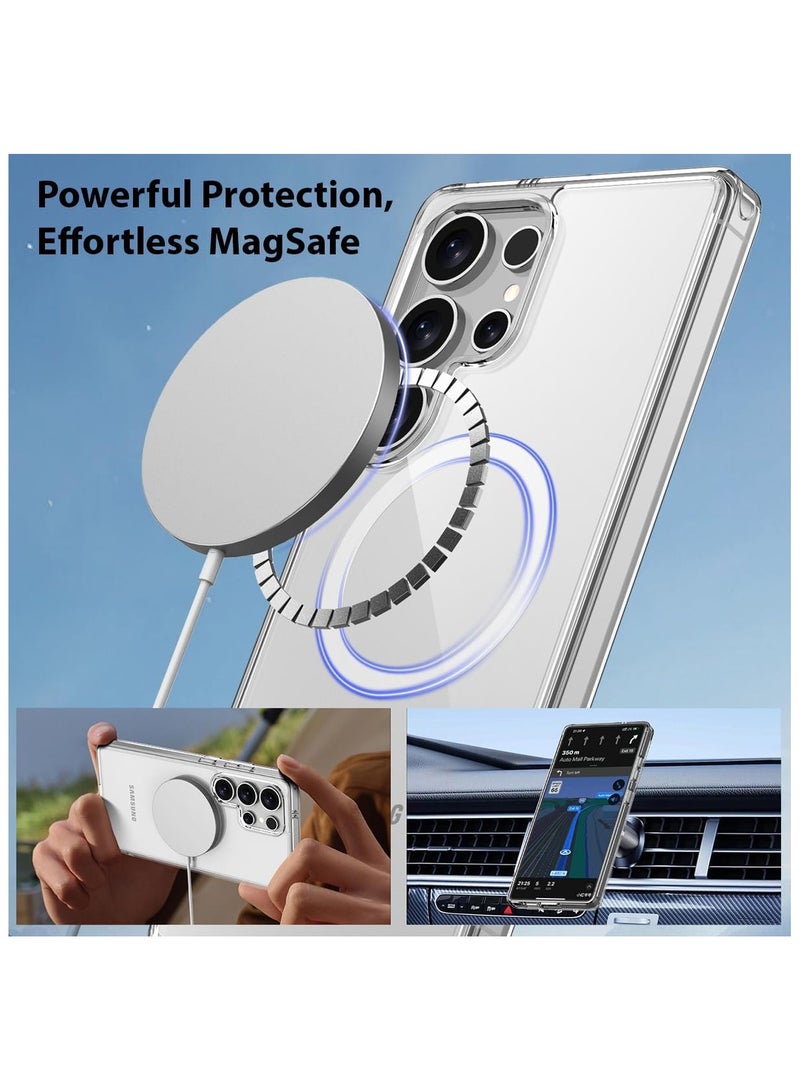 Wireless Charging Case Cover For Samsung S25 Ultra - Clear - Image 2