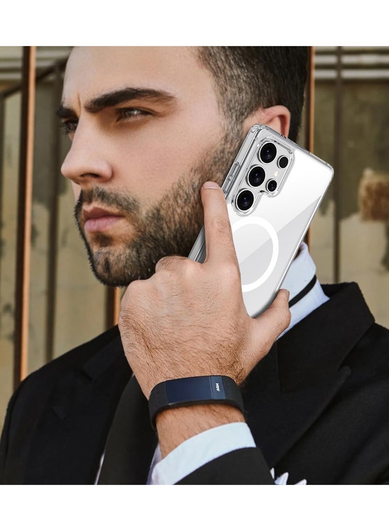 Wireless Charging Case Cover For Samsung S25 Ultra - Clear - Image 4