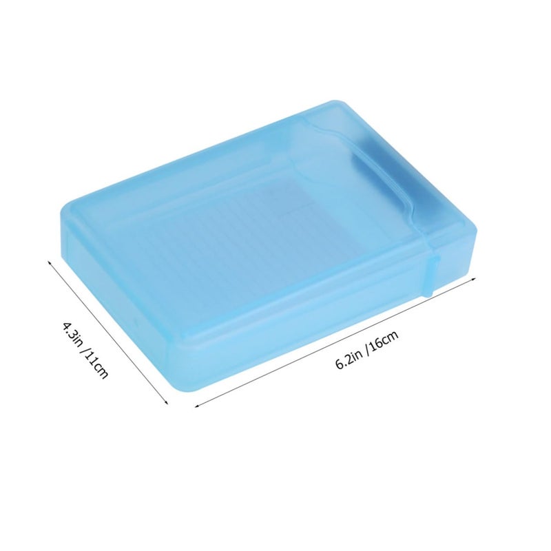 5Pcs Hard Drive Storage Box Durable Plastic Snap Lock Drop Resistant Mixed Colors - Image 3