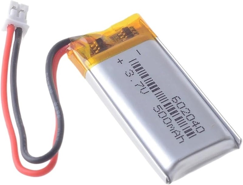 602040 3 7V 500mAh Rechargeable Battery With 1 0 3P Cable 5CM - Image 2