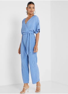 V-Neck High Waist Jumpsuit