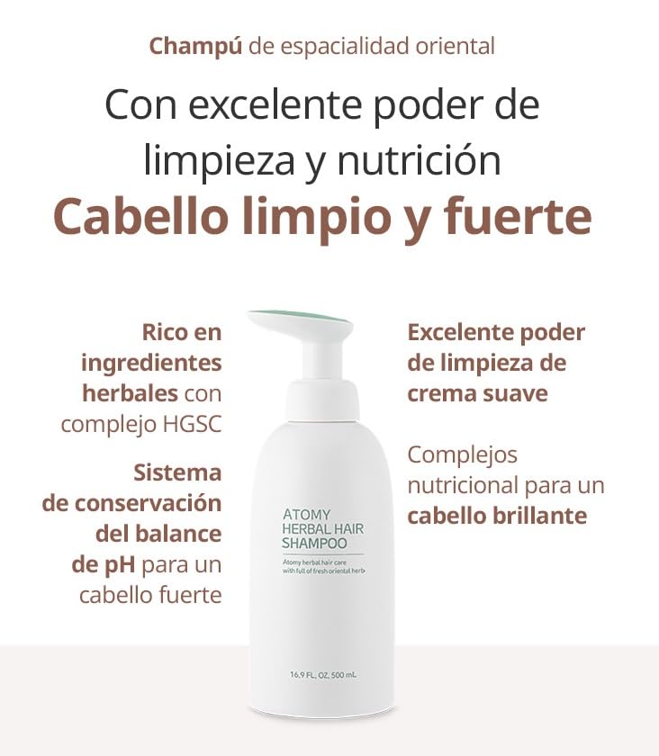 Atomy Herbal Hair Shampoo 500 Ml (2 Pcs) - Image 2