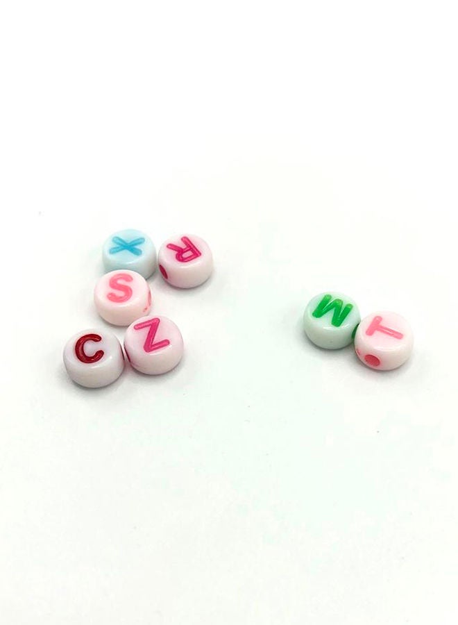 نيبمينينت مجموعة خرز دائري للحرف اليدوية يمكنك صنعها بنفسك مكونة من 1900 قطعة 0.4X0.7سم - Image 3