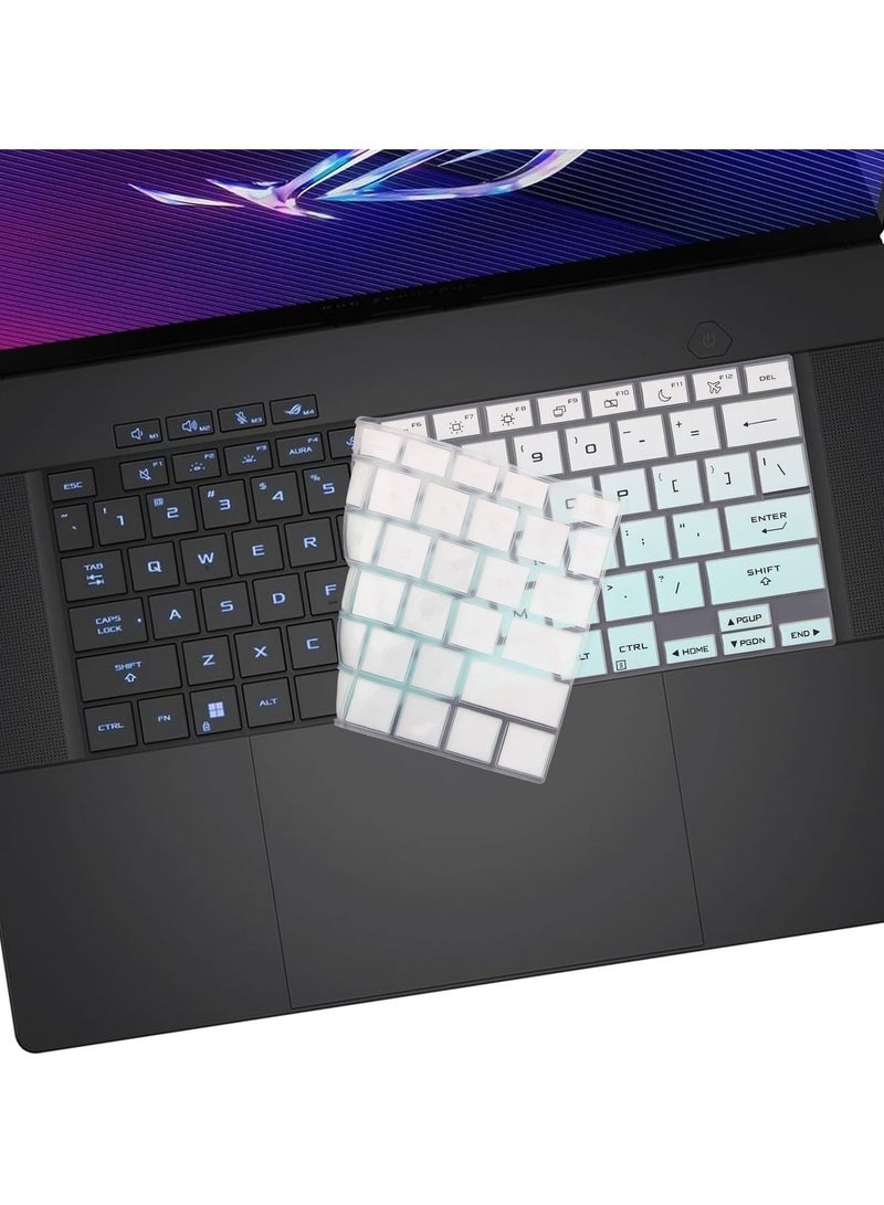 4-Piece Keyboard Sleeve Compatible Asus ROG Zephyrus G16 (2024) GU605 16-inch Gaming Laptop Silicone TPU Keyboard Protective Leather - Image 4