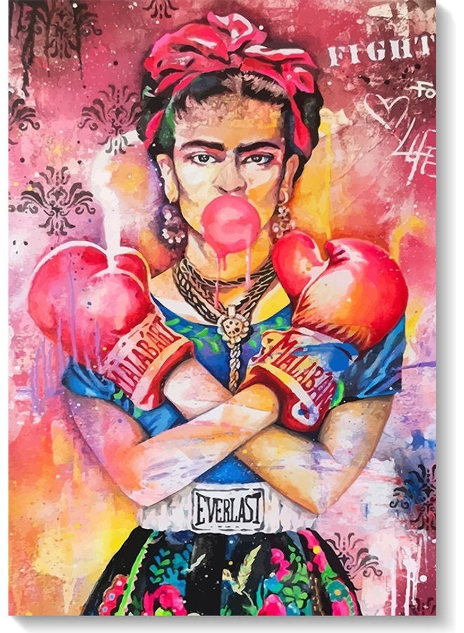 RYN Frida Kahlo Wall Art Multicolour 40x60cm - Image 2