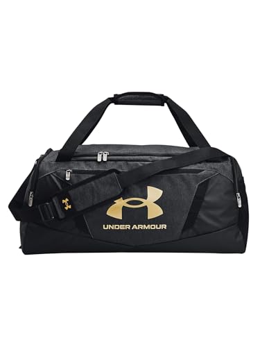 UNDER ARMOUR حقيبة دفل غير قابلة للتحدي 5.0 للبالغين من أندر أرمور، أسود ميديم هيثر (002)/ذهبي معدني، ميديم - Image 1