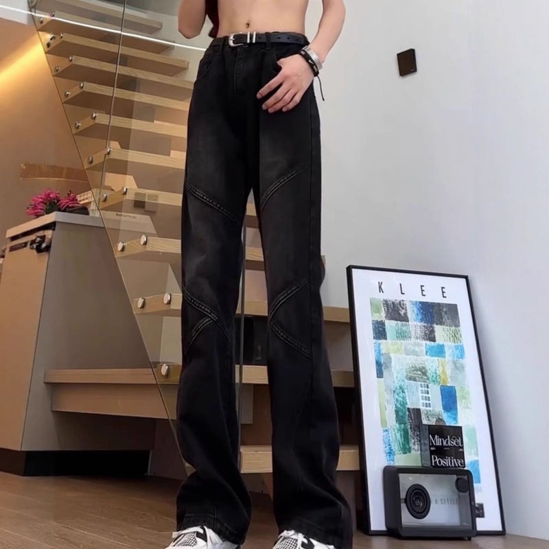Unisex Casual Daily Denim Jeans - Image 2
