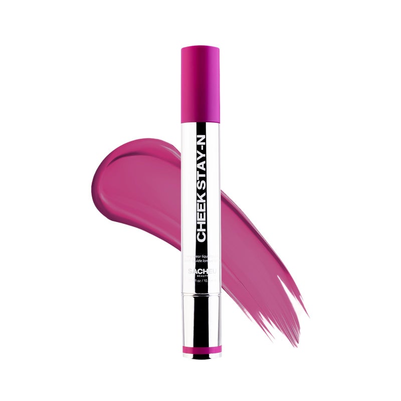 Sacheu Cheek STAY-N Liquid Blush for Cheeks â€” High Pigment, Buildable, Lightweight Cream Blush for Dewy & Radiant Flushed Cheeks â€” Long-lasting & Cruelty Free, I'm Bold - Image 1