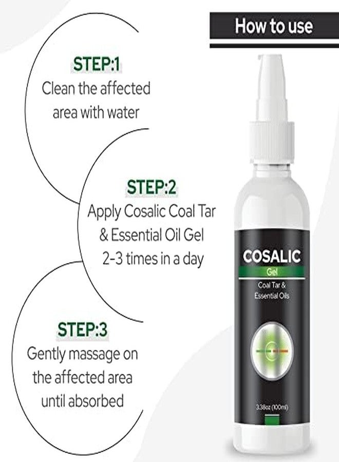 Salve Cosalic Gel for Dry Flaky Scaly Itchy, Relieves Skin from Extreme Dryness and Psoriasis, Enriched with Goodness of Essential Oils Coal Tar, Suitable All Types-100ml 3.38 Oz - Image 4