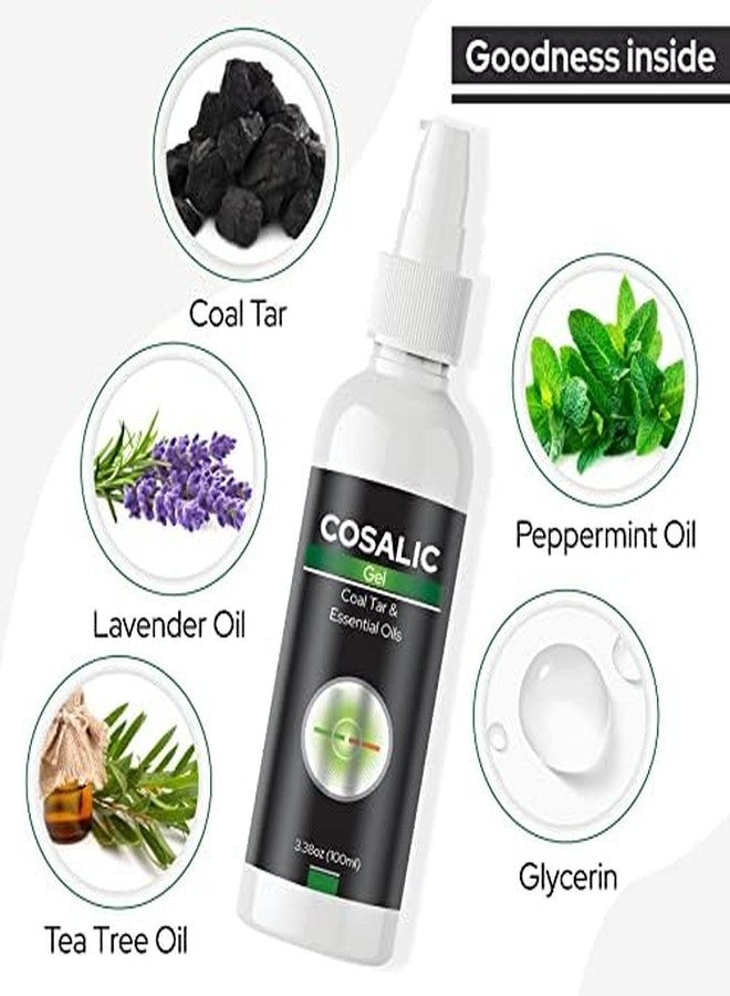 Salve Cosalic Gel for Dry Flaky Scaly Itchy, Relieves Skin from Extreme Dryness and Psoriasis, Enriched with Goodness of Essential Oils Coal Tar, Suitable All Types-100ml 3.38 Oz - Image 2