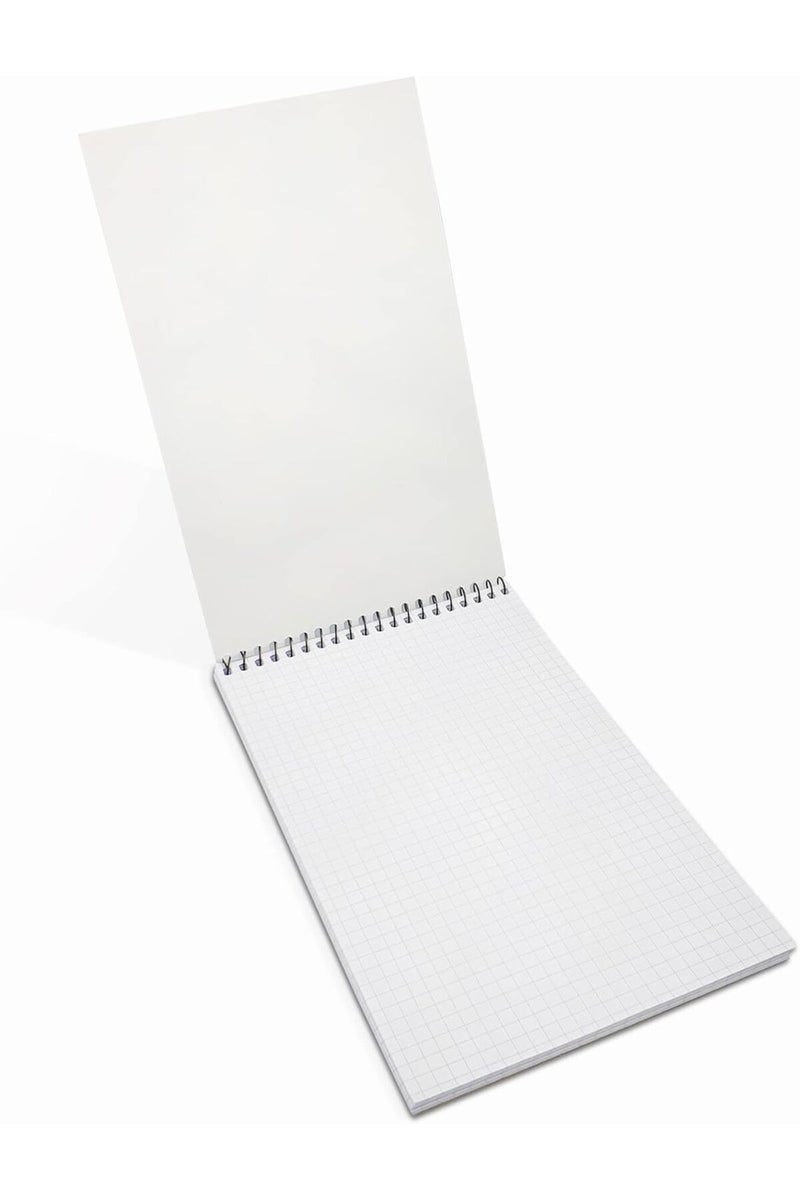 SINARLINE دفتر ملاحظات حلزوني علوي 5 مم مربع 5" × 8" - Image 2