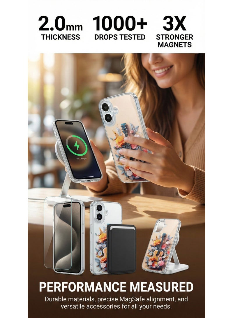 ThangCore Iphone17，3 in 1 TPU + PC Overmolding Magnetic Creative Design Phone Case - Image 3