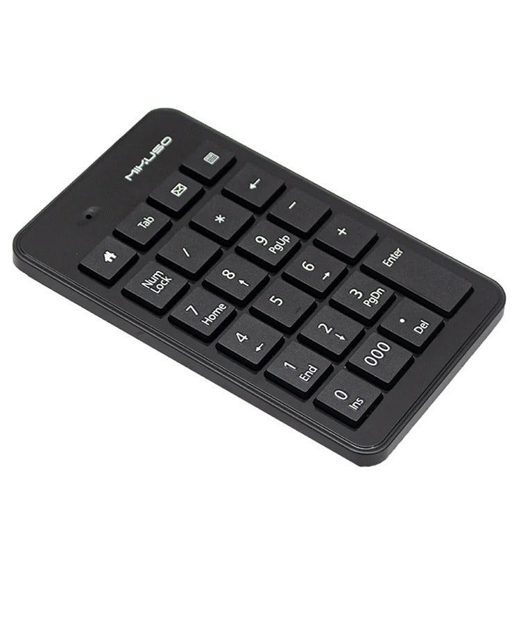 لوحة مفاتيح رقمية سلكية، 23 مفتاحاً، USB 2.0، لوحة أرقام مدمجة، لون أسود KB047U - Image 2