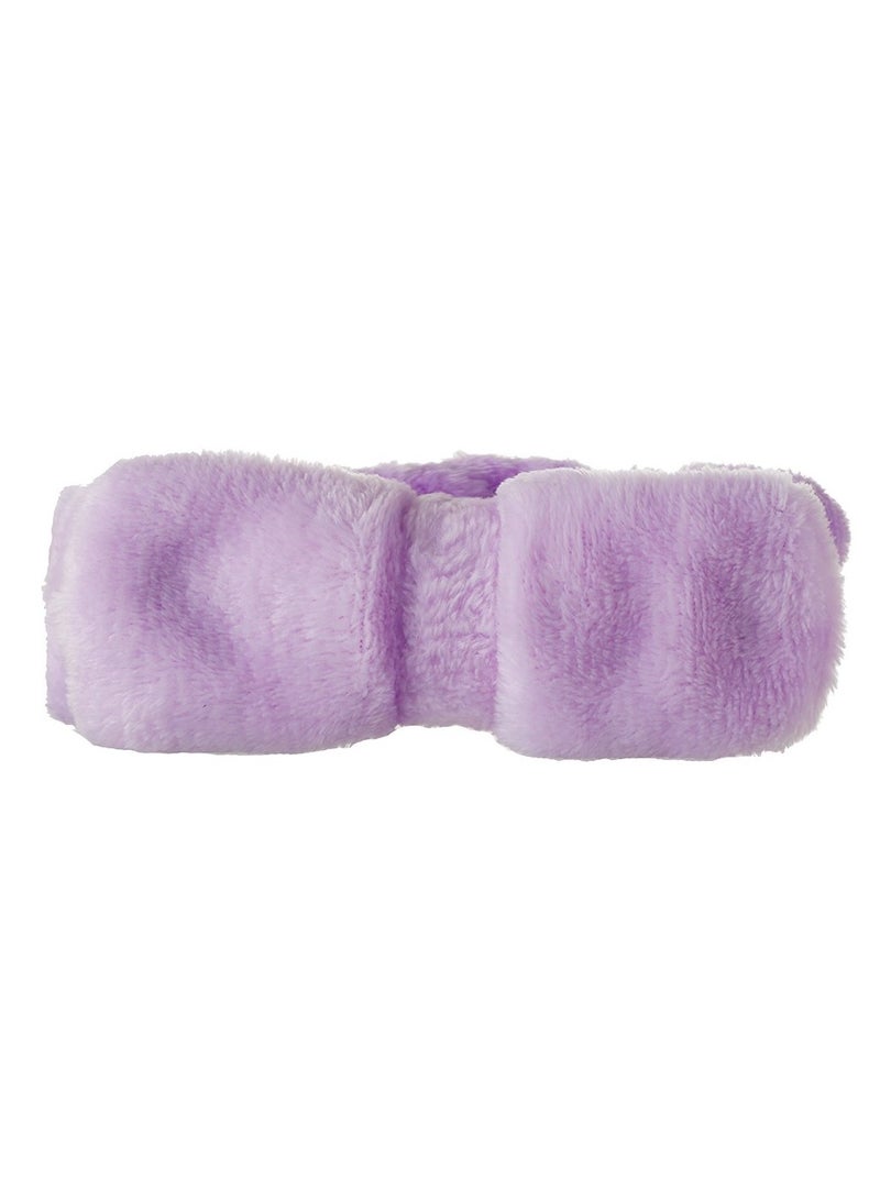 Generic 15-Piece Spa Headband and Wristband Clean Set, Includes Makeup Sponges and Face Triangle Powder Puff Skincare Beauty Blender for Washing Face,Women Gift Set(Purple) - Image 4