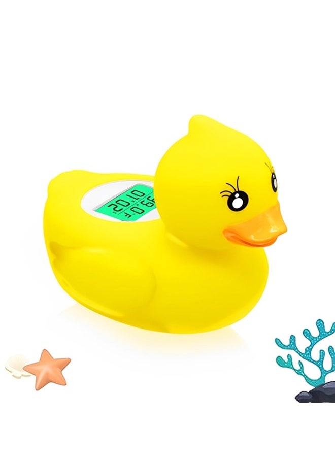 Beauenty Baby Bath Tub Water Thermometer,Bath Temperature Thermometer Safety Floating Toy,Fahrenheit And Celsius Degree,Digital Infant Floating Water Temperature Thermometer And Baby Bath Time Toys  - Image 1