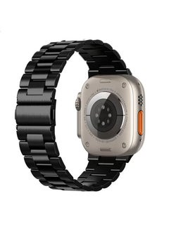 Bikson Stainless Steel Replacement Band For Watch Series 7/6/5/4/3/2/1 42/44MM Black  - Image 1