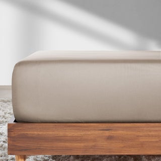 California Design Den Twin XL Fitted Sheet Only  Soft 100% Cotton Sateen  Deep Pocket  Durable All-Around Elastic  Head/Foot Side Indicators  Twin XL Bottom Sheets (Beige) - pzsku/ZEAB76350136181931E61Z/45/1749650751/52c21395-bb44-46bf-92c6-0fb92d15ffed