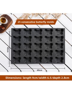 Kindergarten Non-stick Chicken Cake Mold 40*60 Animal Baking Tray Commercial Oven Anhydrous Crispy Bear Paw-Specifications:25 Consecutive Butterfly Molds