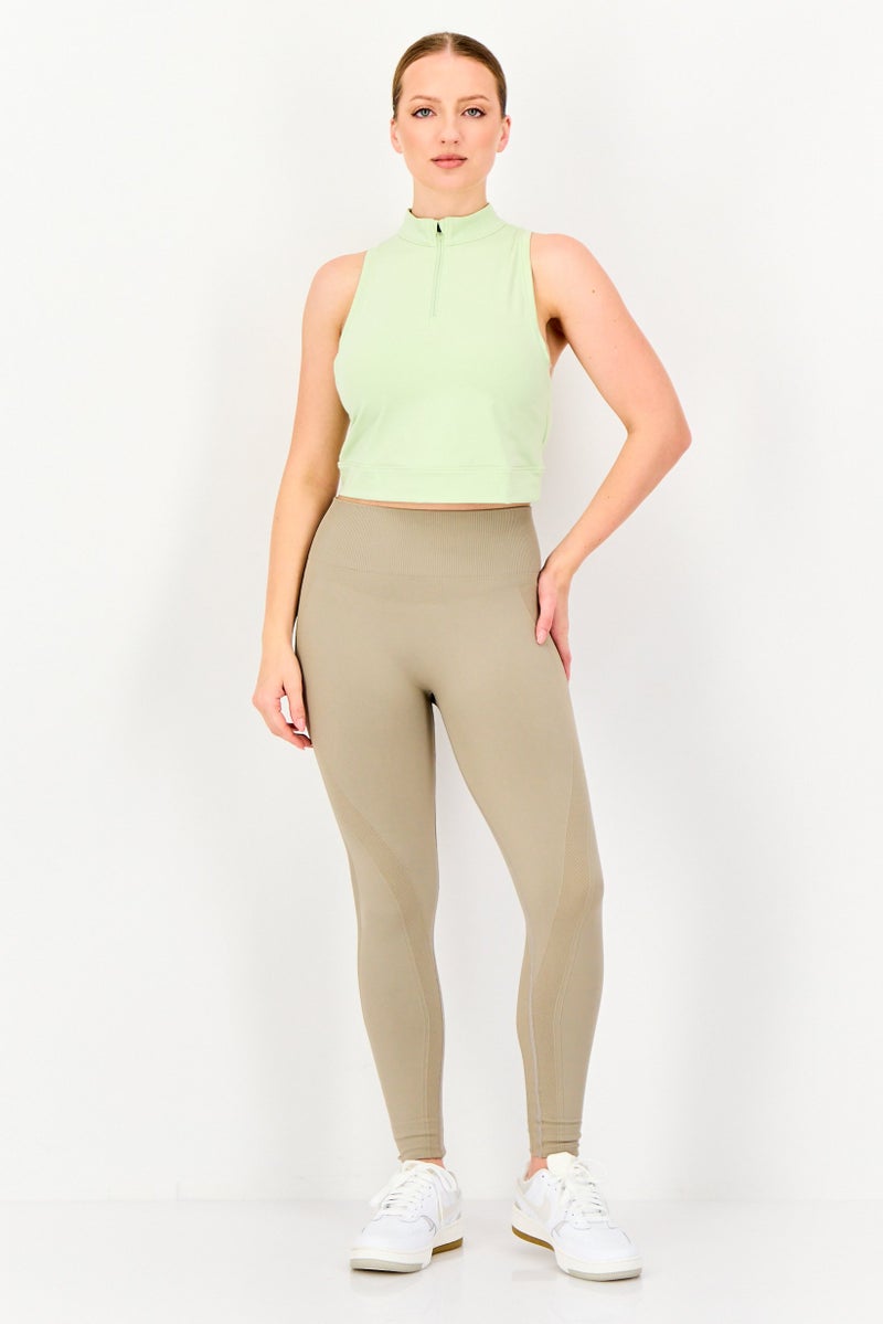 UNDER ARMOUR Women Sportswear Fit Sleeveless Training Tank Top, Green - Image 2