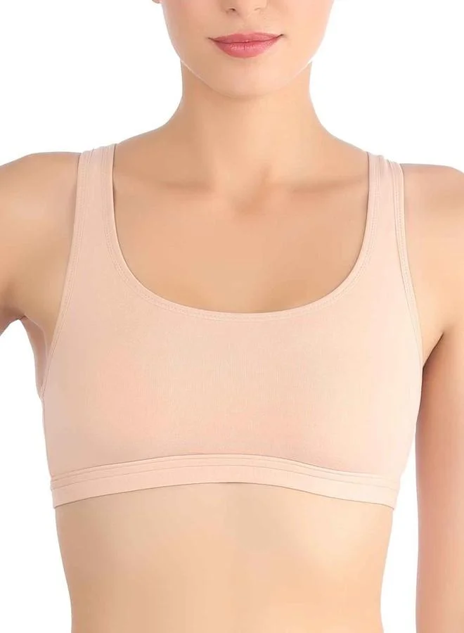ترايامف Triumph International Non Padded Non Wired Crop Top Bra(300I356_Neutral Beige_M)
