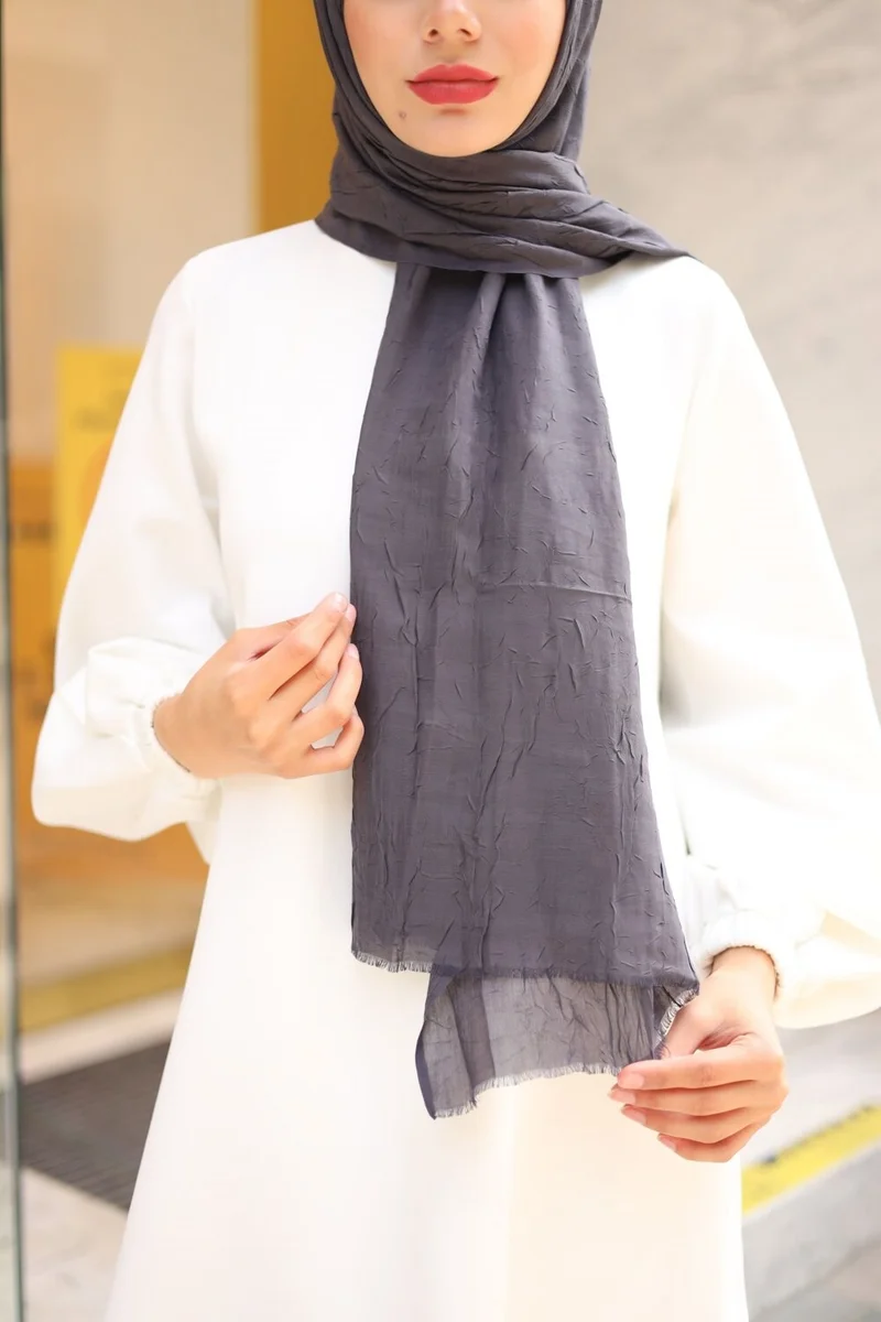 Losyana Bamboo Kraş Shawl Collection Smoked