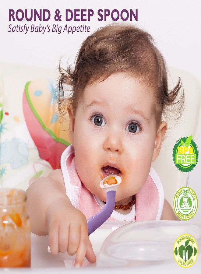 Bembika Baby Feeding Spoons with BPA Free Material, Gum Friendly, Self Feeding, 3 Pack (BE2336) - Image 5